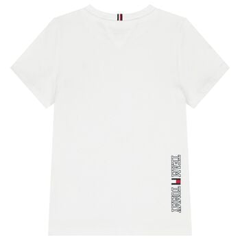 Boys White Logo T-Shirt
