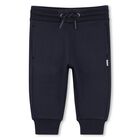 Younger Boys Mini Me Navy Blue Logo Tracksuit, 1, hi-res
