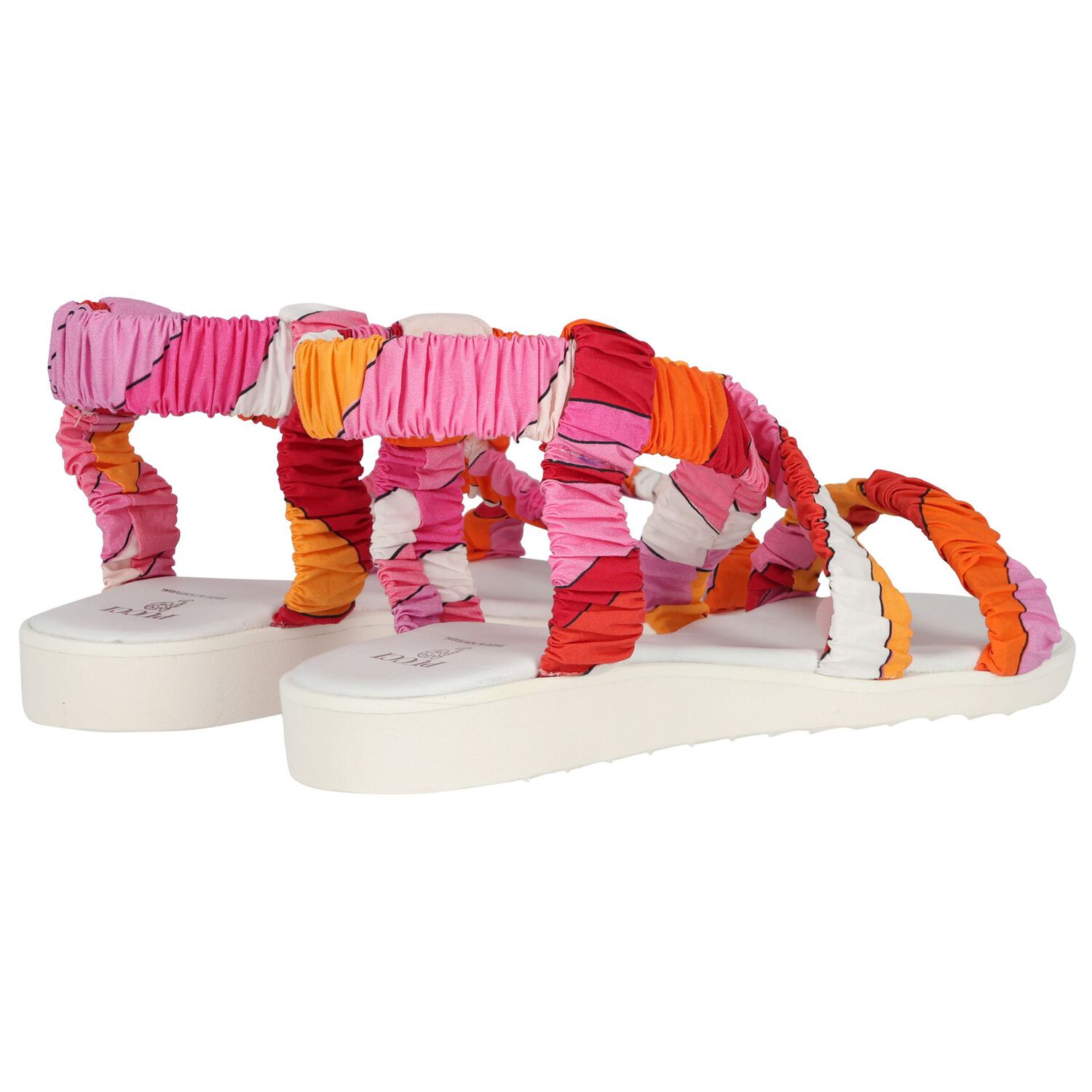 Girls Pink & Orange Sandals, 1, hi-res