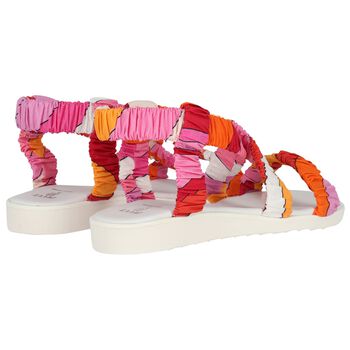Girls Pink & Orange Sandals