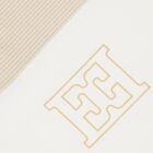 Baby Girls Ivory & Gold Logo Blanket, 1, hi-res
