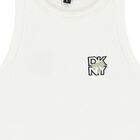 Girls White Logo Dress, 2, hi-res