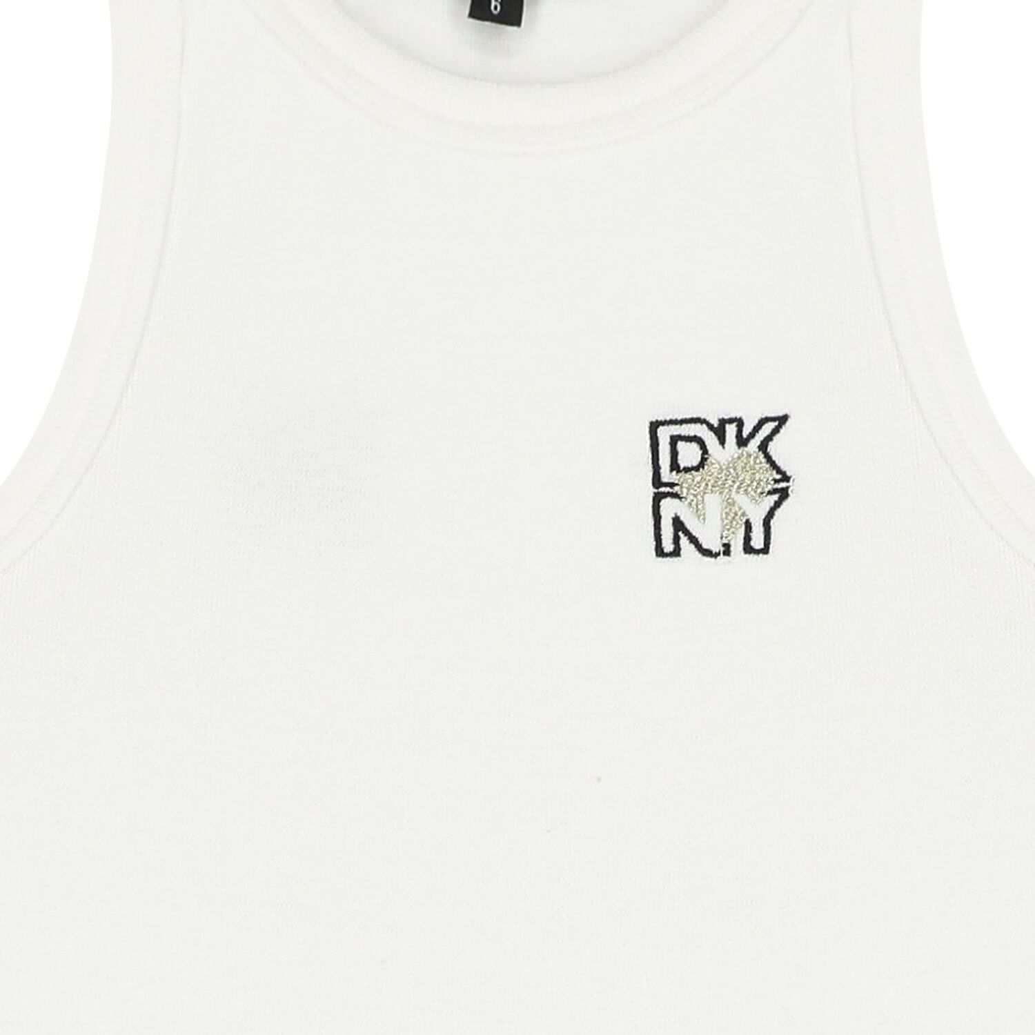 Girls White Logo Dress, 2, hi-res