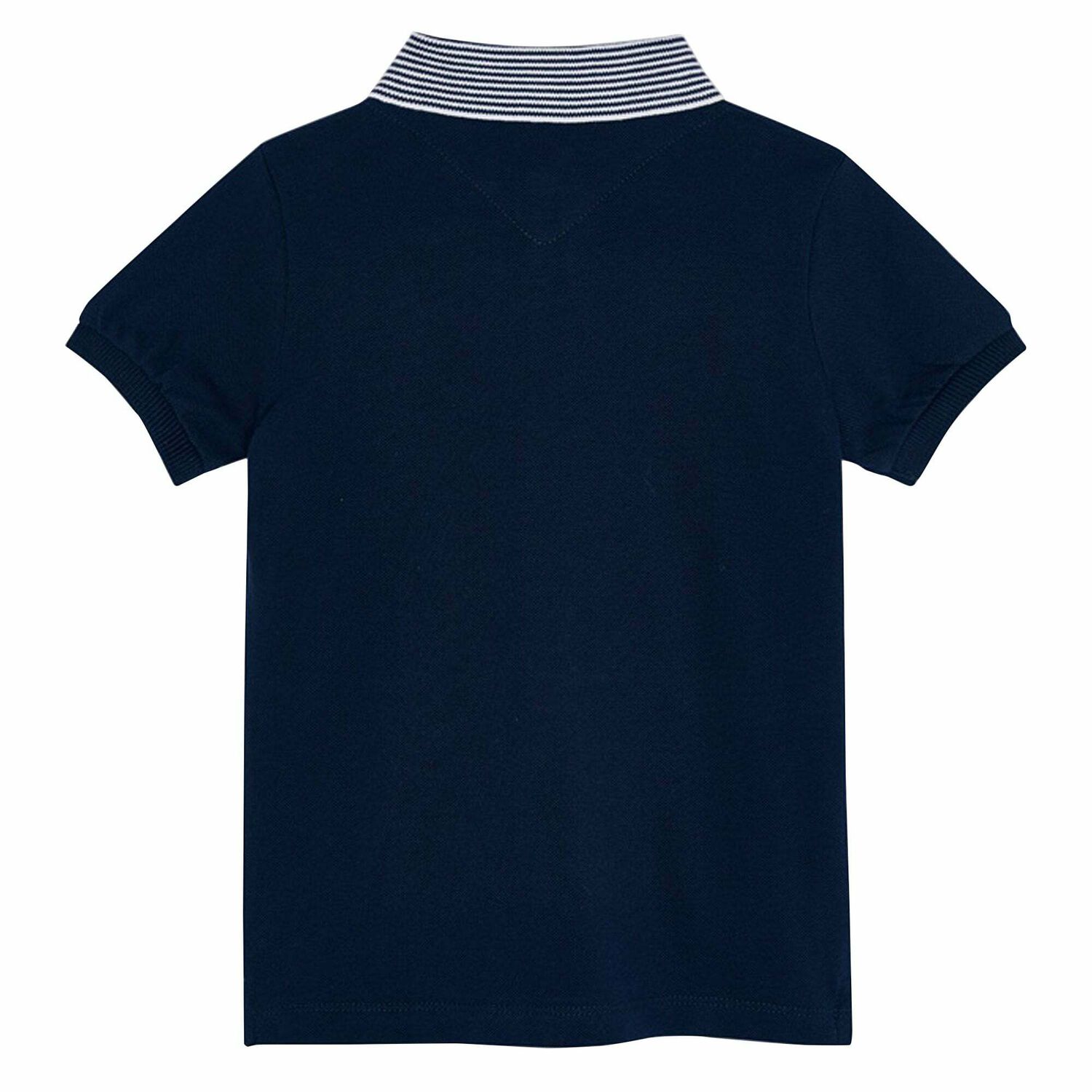 Boys Navy Blue Cotton Polo Shirt, 2, hi-res image number null