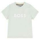 Younger Boys Mini Me Green Logo T-Shirt, 7, hi-res