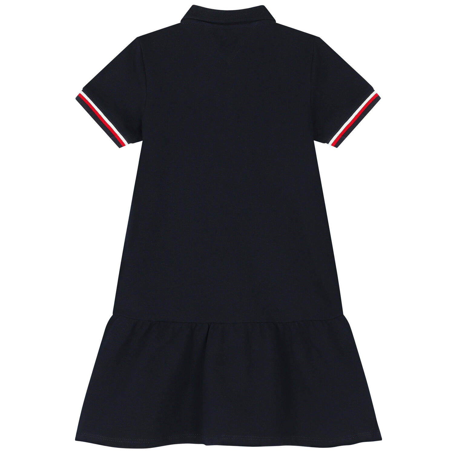 Girls Navy Blue Logo Polo Shirt Dress, 2, hi-res