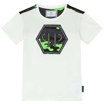 Boys White Logo T-Shirt