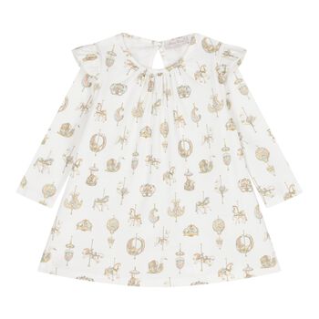 Baby Girls White Carousel Dress