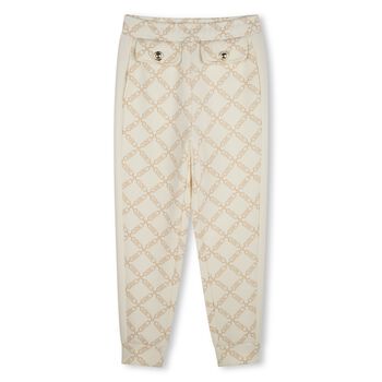 Girls Ivory Logo Joggers