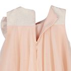 Girls Pink Glittery Bow Tulle Dress, 1, hi-res