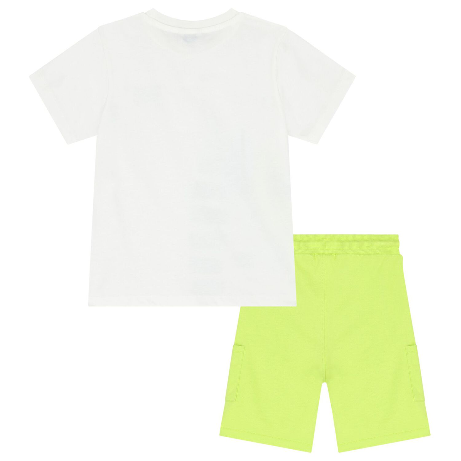 Boys White & Green Surf Board Shorts Set, 3, hi-res image number null