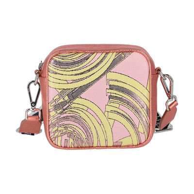 Girls Pink & Yellow Logo Bag