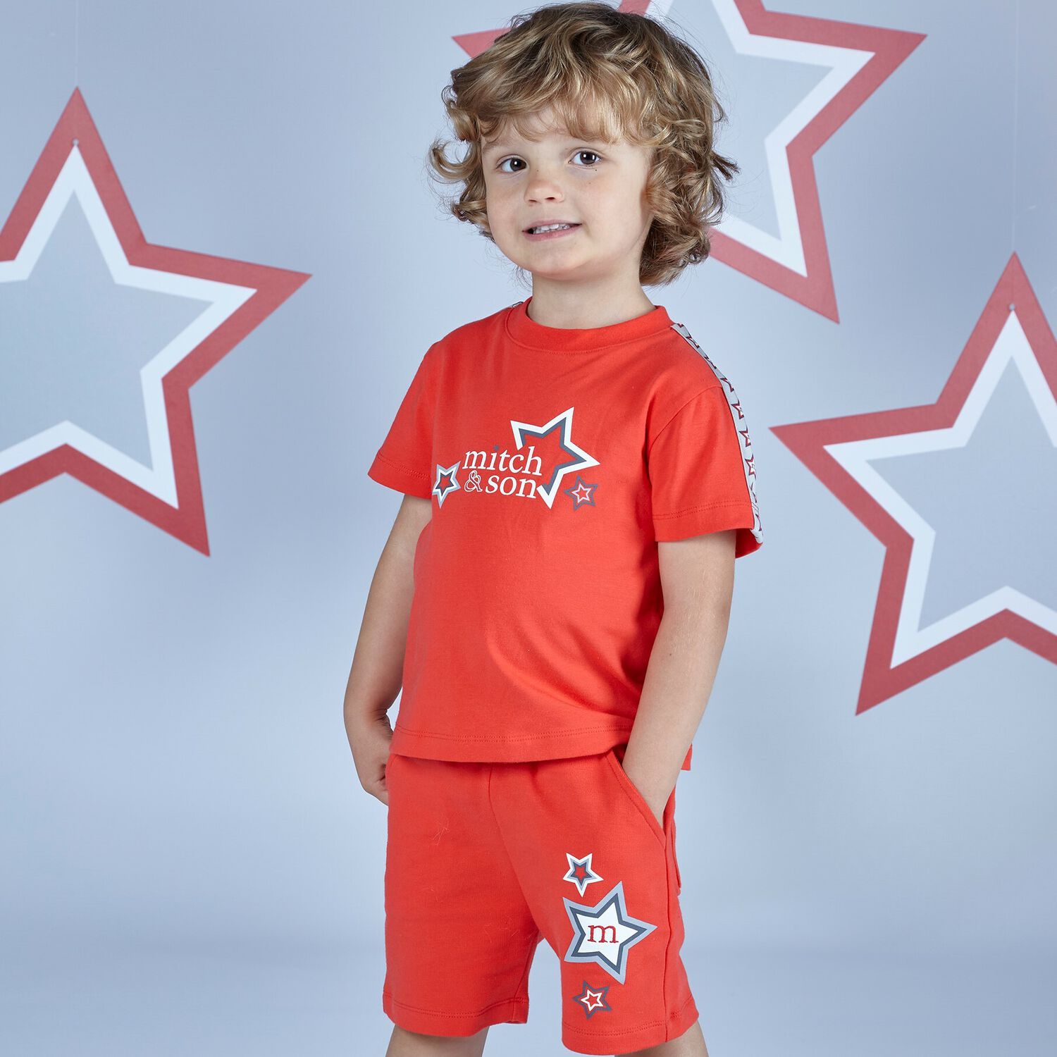 Boys Red Logo T-Shirt, 1, hi-res image number null