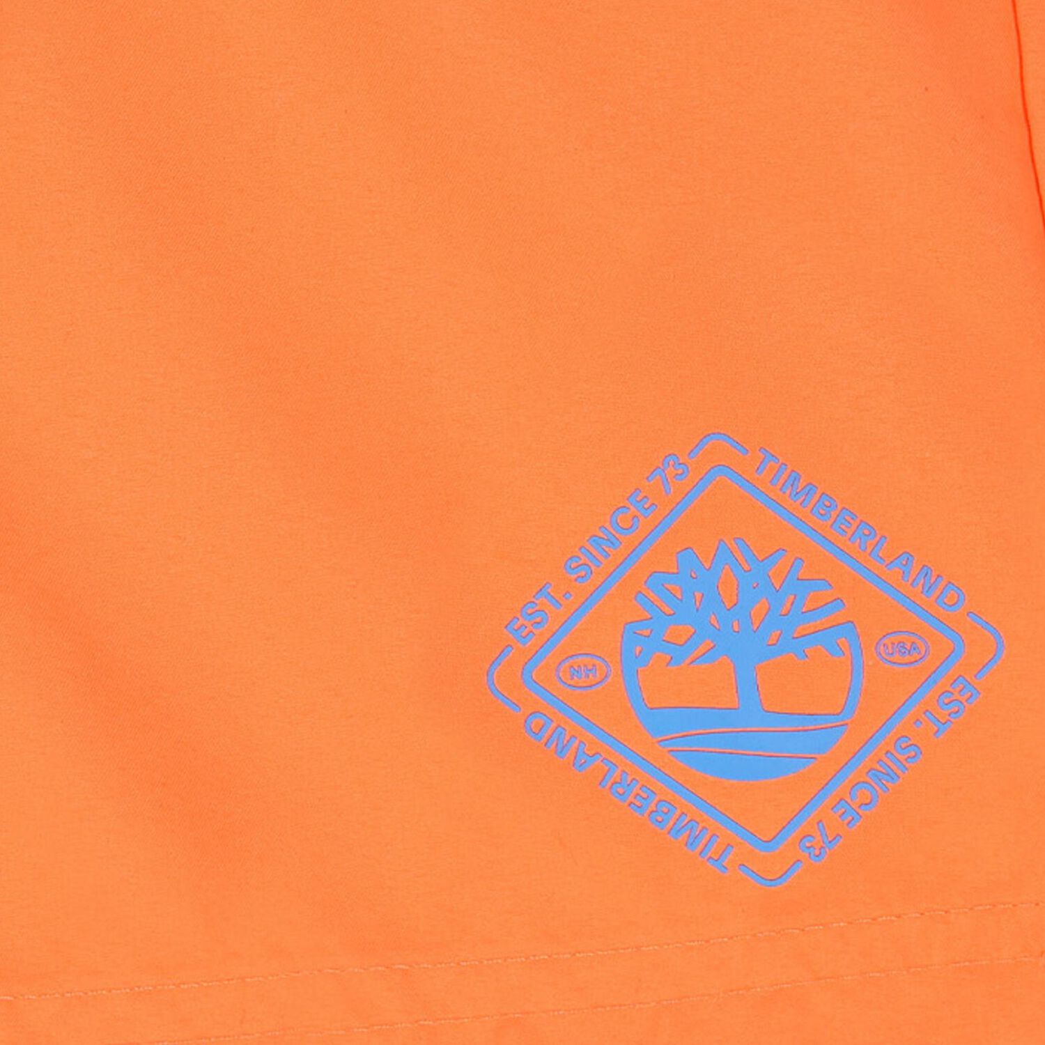 Boys Orange Logo Swim Shorts, 1, hi-res