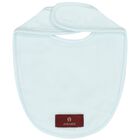 Baby Boys Blue & Gold Logo Bib, 2, hi-res