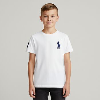 Boys White Logo T-Shirt