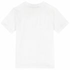 Boys White Logo T-Shirt, 1, hi-res