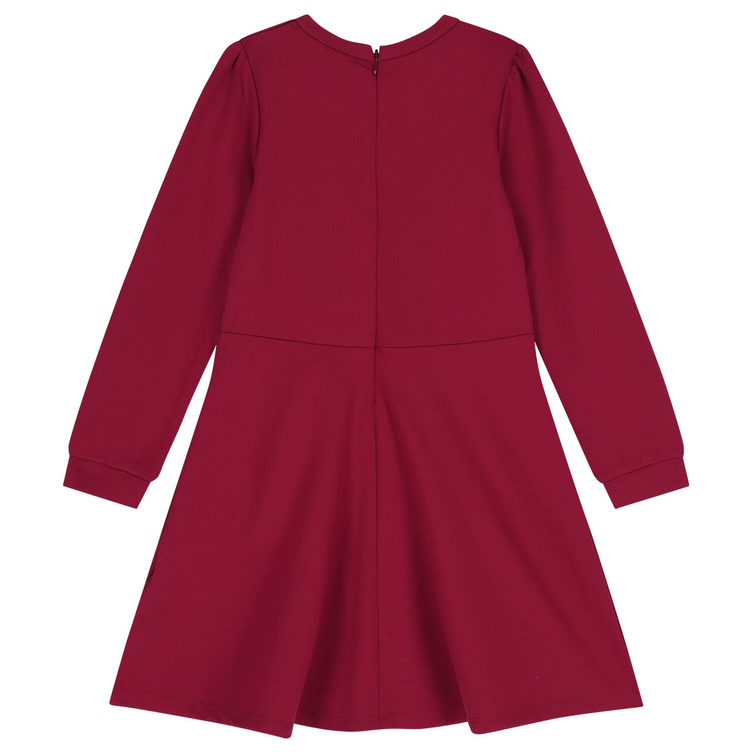 Girls Burgundy Logo Dress, 1, hi-res