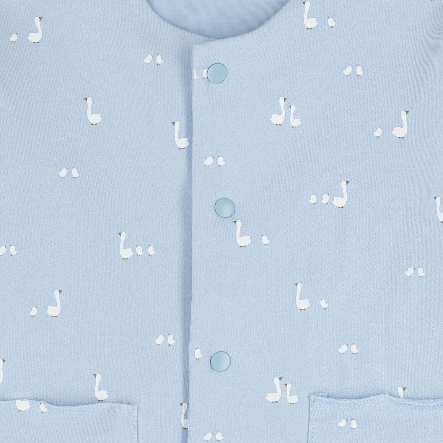 Baby Boys White & Blue Tracksuit Set ( 3 Piece ), 3, hi-res