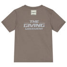 Beige Logo Reflective T-Shirt, 2, hi-res