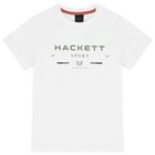Boys White Logo T-Shirt, 2, hi-res