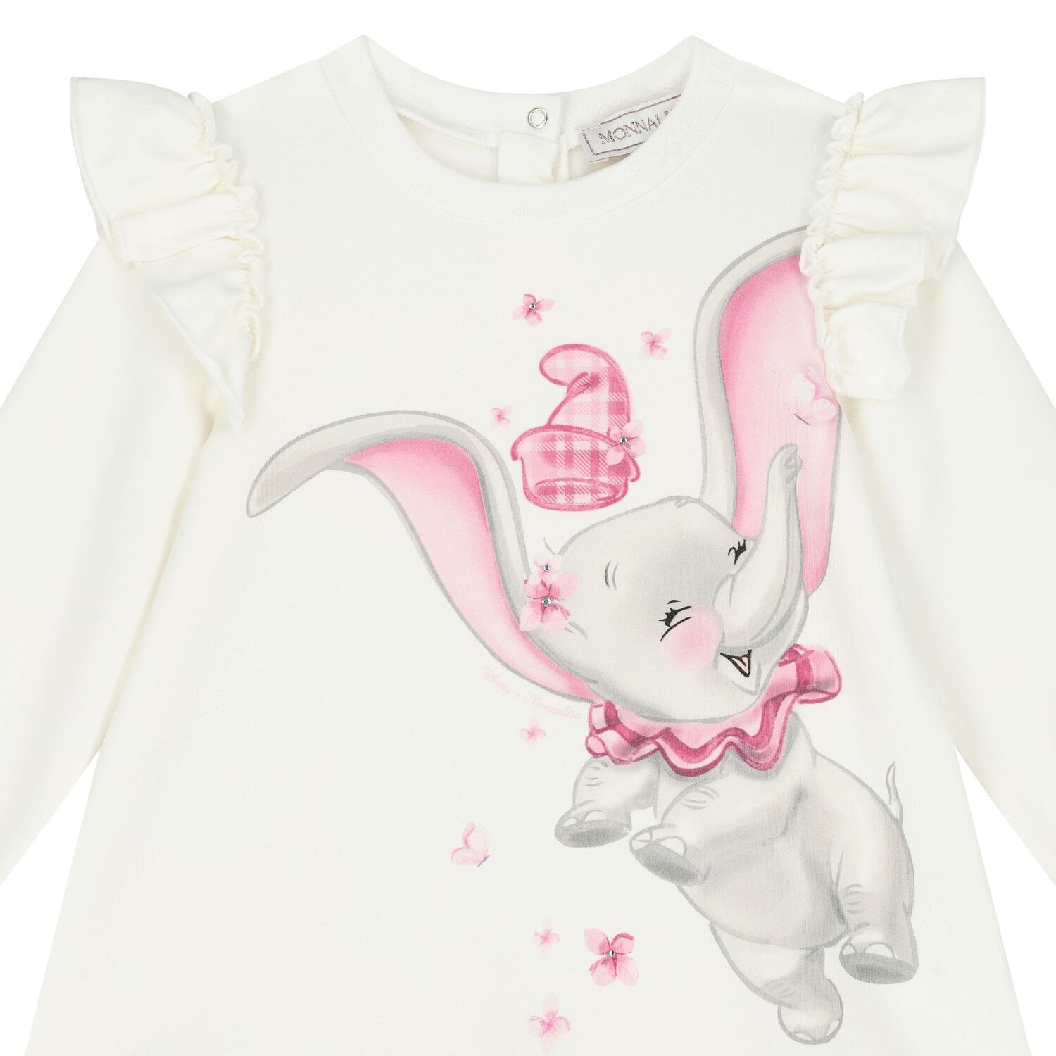 Younger Girls Ivory Disney Sweatshirt Dress, 1, hi-res