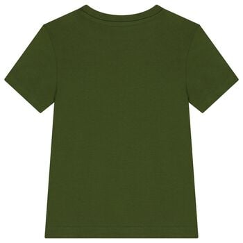 Boys Green Logo T-Shirt
