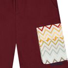 Boys Burgundy Zig Zag Shorts, 1, hi-res