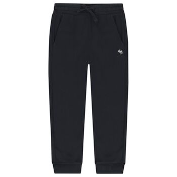 Boys Navy Blue Logo Joggers