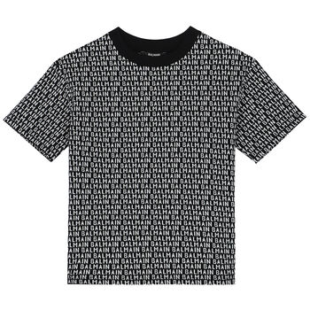Boys Black & White Logo T-Shirt