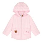 Younger Girls Pink Padded Puffer Jacket, 1, hi-res