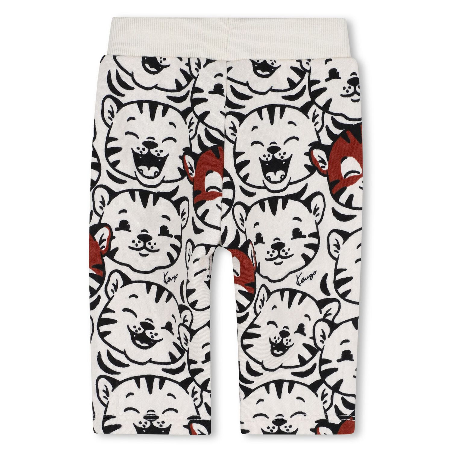 Younger Boys White Tiger Joggers, 1, hi-res