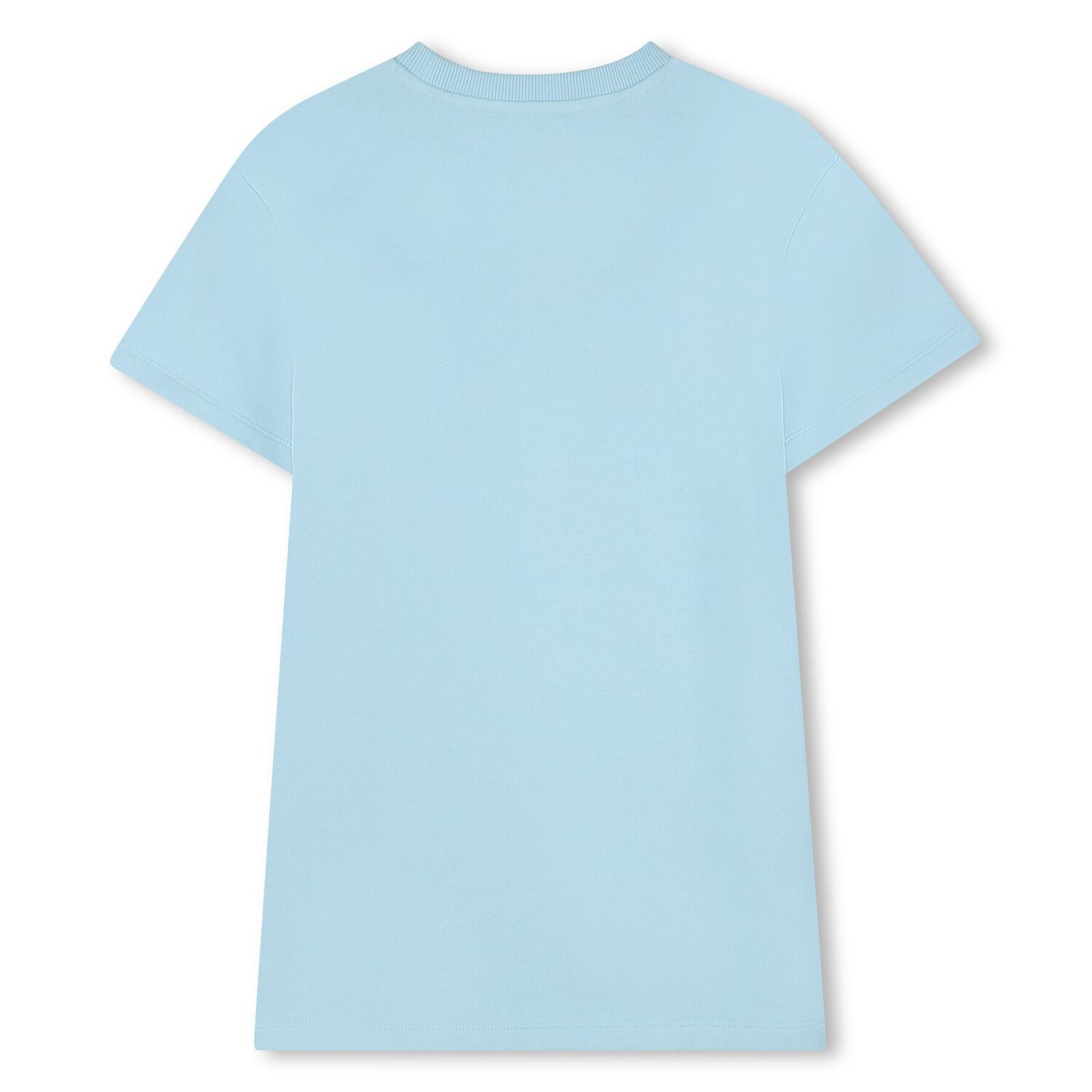 Girls Pale Blue Bag Print Dress, 1, hi-res