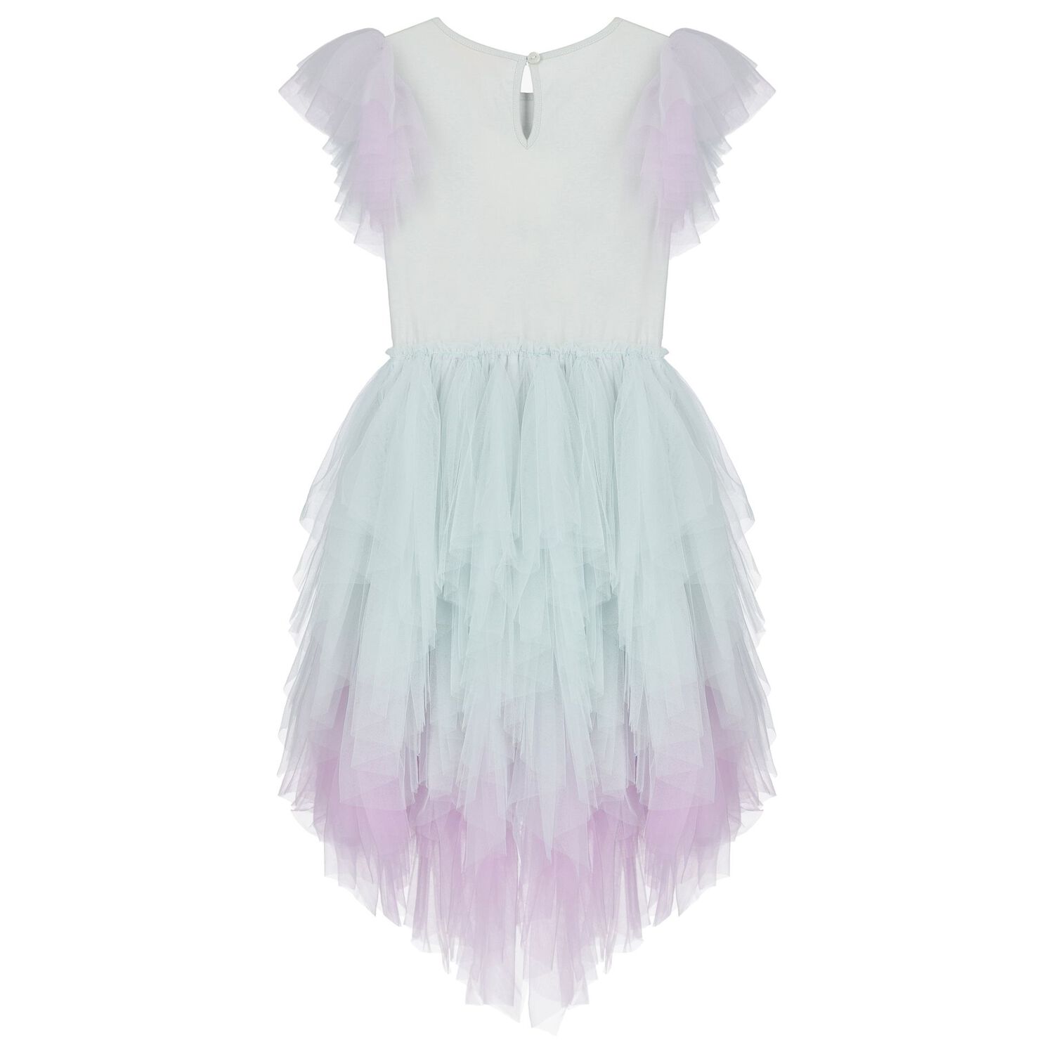 Girls Blue & Lilac Embellished Tulle Dress, 1, hi-res