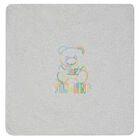 Grey Teddy Logo Baby Blanket, 2, hi-res
