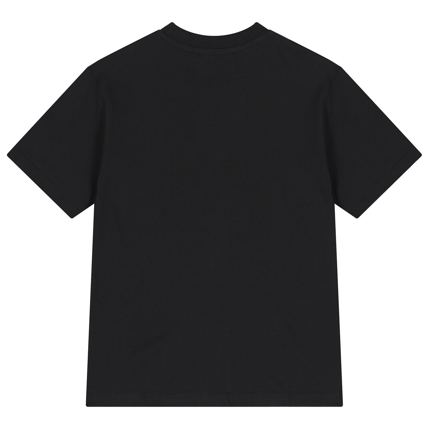 Girls Black Flower Logo T-Shirt, 2, hi-res