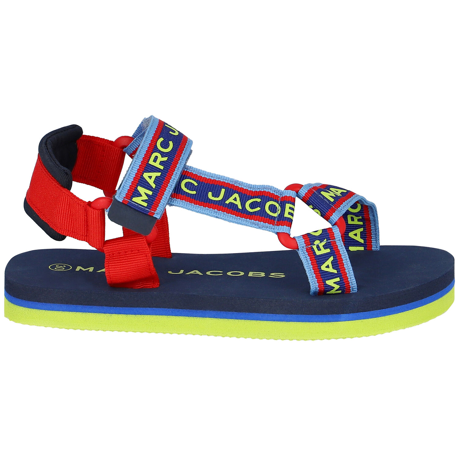Multi-Coloured Logo Sandals, 1, hi-res