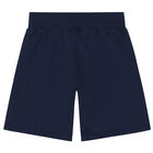 Boys Navy Thunderbolt Logo Shorts, 1, hi-res