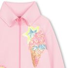 Girls Pink Ice Cream Zip-Up Top, 1, hi-res