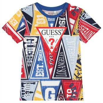 Boys Multi-Coloured Logo T-Shirt