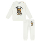 Ivory Teddy Bear Logo Tracksuit, 1, hi-res