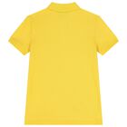 Boys Yellow Logo Polo Shirt, 1, hi-res