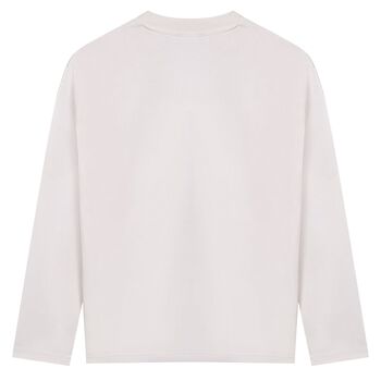 Boys Ivory Long Sleeve Top