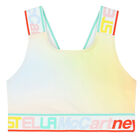 Girls Multicoloured Logo Crop Top, 1, hi-res