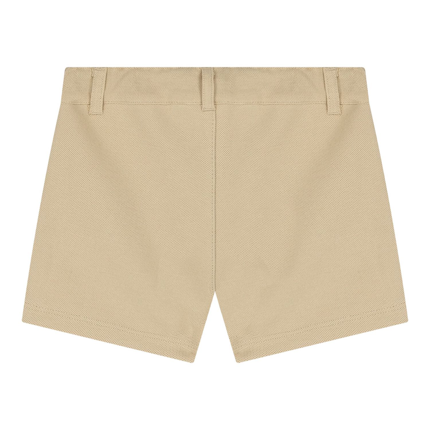 Baby Boys White & Beige Logo Shorts Set, 1, hi-res