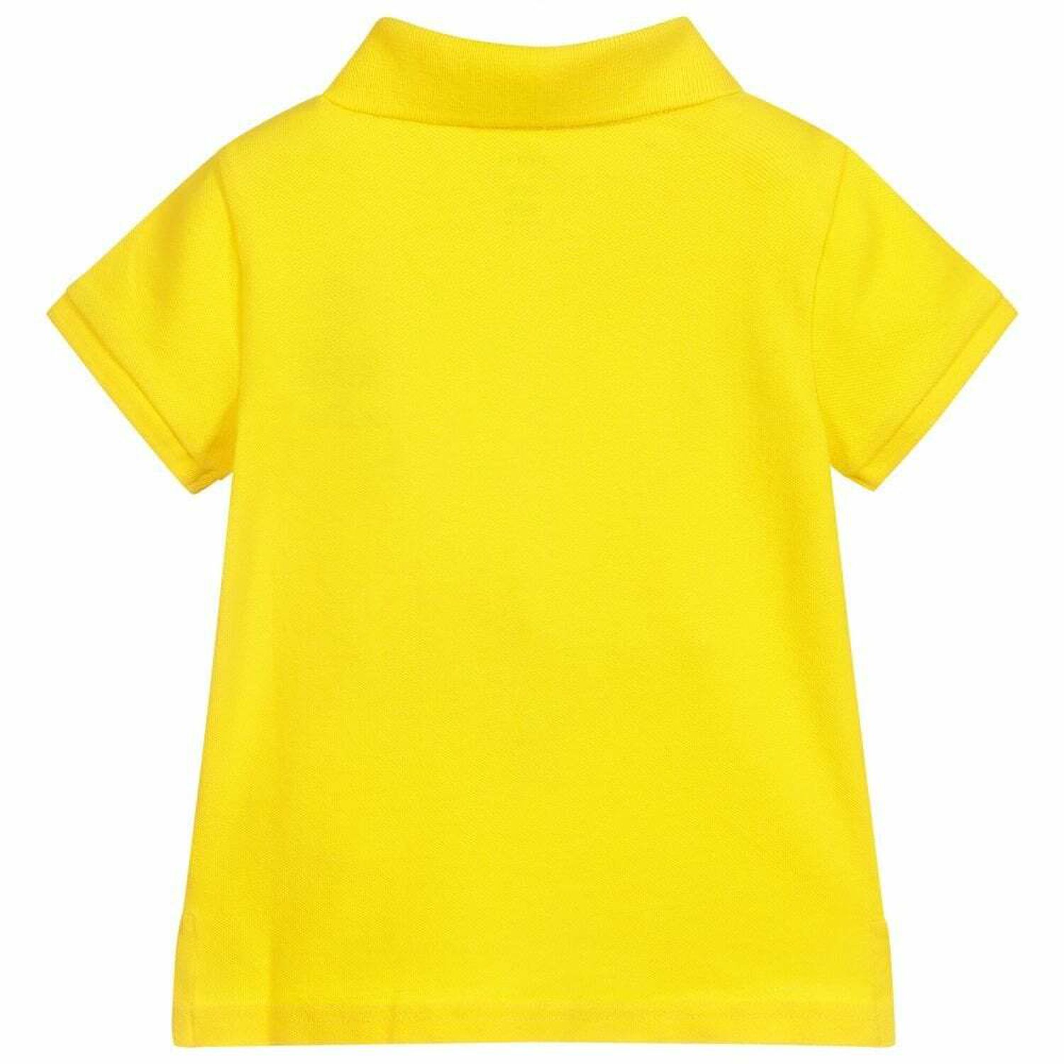 Girls Yellow Logo Polo Shirt, 1, hi-res image number null