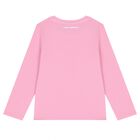 Girls Pink Choupette Long Sleeve Top, 1, hi-res