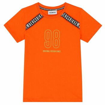 Boys Orange Logo T-Shirt