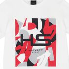 Boys White Logo T-Shirt, 1, hi-res