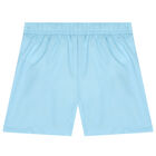 Younger Boys Blue Teddy Bear Logo Swim Shorts, 1, hi-res